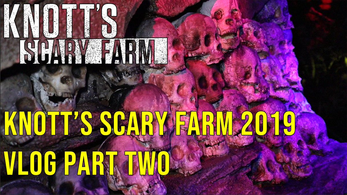 Our second Knott's Scary Farm 2019 vLog is now online at our YT channel -->  youtu.be/vEFbVe4KFhc  🎃 tags: #scaryfarm #HalloweenTime