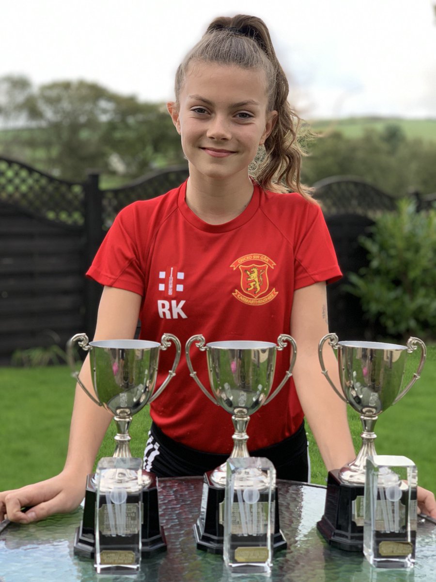 Super proud of Ruby’s 2018-2019 cricket season being selected for <a href="/CricedSirGar/">Criced Sir Gar</a> #wickets #50batting Winning 🏆 <a href="/LlanelliCricket/">LlanelliCricketClub</a> end of season presentations evening 
U11 Batsman of the Year🏆
U11 Player of the Year 🏆
U12 Bowler of the Year🏆
Special thanks to <a href="/vaughany9/">Vaughan Thomas</a> #Topcoach