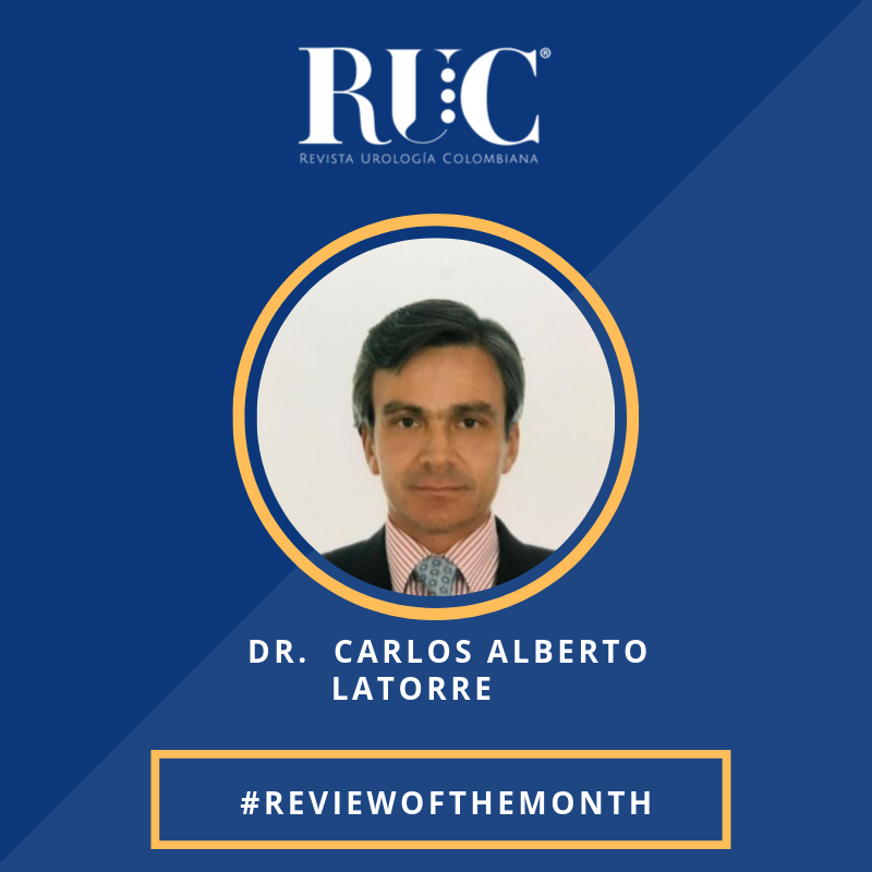 Urocojournal's tweet photo. #reviewofthemonth #Septiembre #RUC19 @SCUColombia Agradecimiento especial al Dr. Carlos Alberto Latorre @latorre_alberto revisor del mes. https://t.co/wi6c0gYgsT