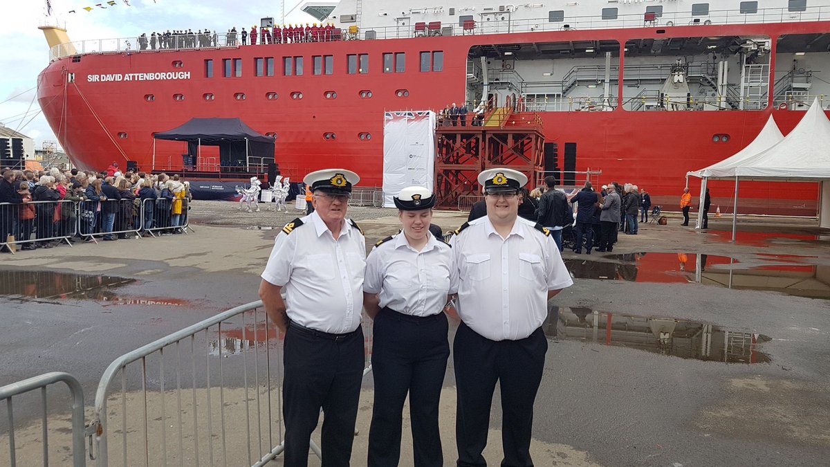 uk_cadets's tweet photo. The Duke &amp; Duchess of Cambridge joined Sir David Attenborough today for the naming ceremony of the polar research ship
It was great to see members of our Wallasey Unit in attendance to witness the events
@CammellLaird @WIRRALGLOBENEWS @LdLtMerseyside @careersatsea @WallaseyMCGB https://t.co/4QpJj6rJjs