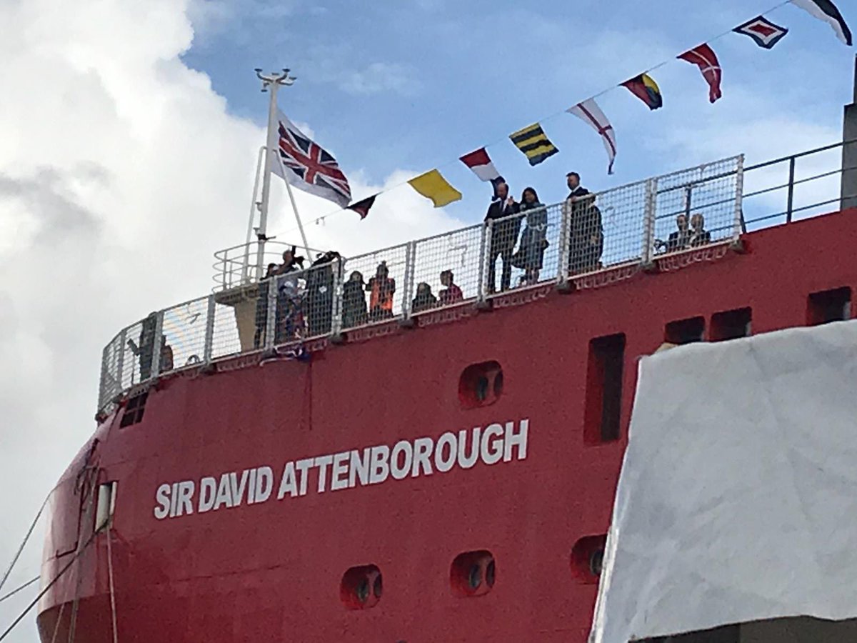 The Duke &amp; Duchess of Cambridge joined Sir David Attenborough today for the naming ceremony of the polar research ship
It was great to see members of our Wallasey Unit in attendance to witness the events
<a href="/CammellLaird/">Cammell Laird</a> <a href="/WIRRALGLOBENEWS/">Wirral Globe</a> <a href="/LdLtMerseyside/">LdLtMerseyside</a> @careersatsea @WallaseyMCGB