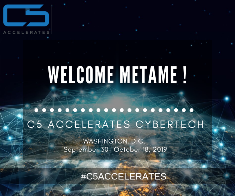 C5Accelerate's tweet image. Our #CyberTechAccelerator is excited to welcome metaMe to our cohort! 

metaMe is an AI and data management service company that enables users to control their own information in the ways they want. Learn more at metame.com