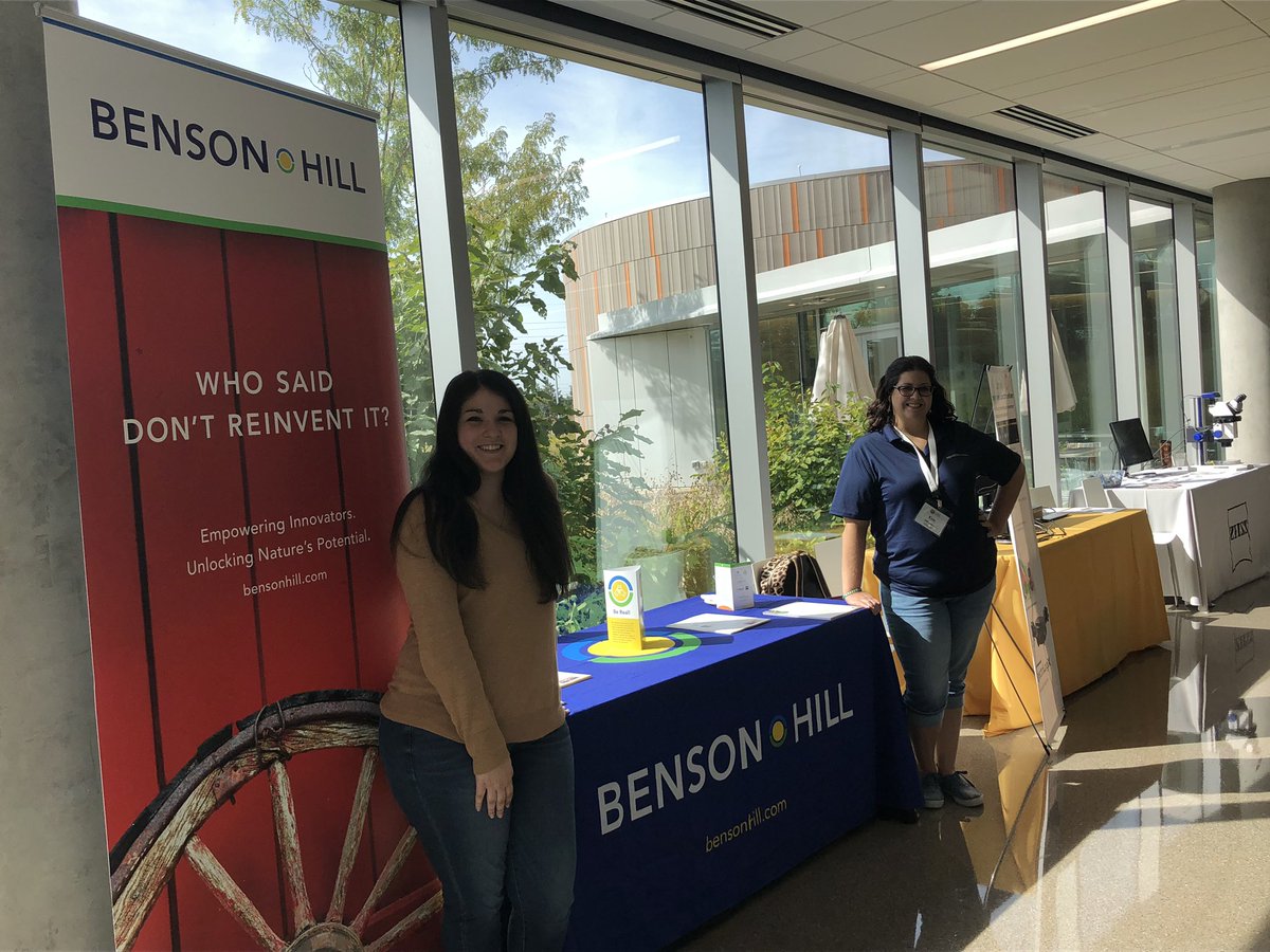 BensonHillInc's tweet photo. Yesterday we had the pleasure of meeting with @cafnr students @Mizzou and today sponsoring @DanforthCenter’s Fall Symposium focused on crop improvement: climate resilience for nutrition. Important conversations for the future of food. #fallsym2019 #39Northstl #plantscience https://t.co/o6MWRAWA0e