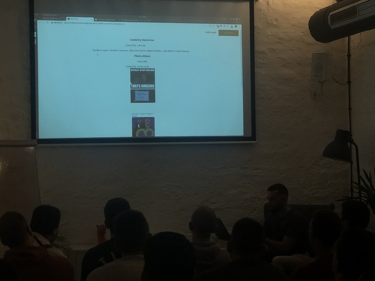 ServerlessBGD's tweet image. AI/Machine learning? No problem @neskovic_pavle can do that too in less than one hour, with live coding! With React Hooks, of course.