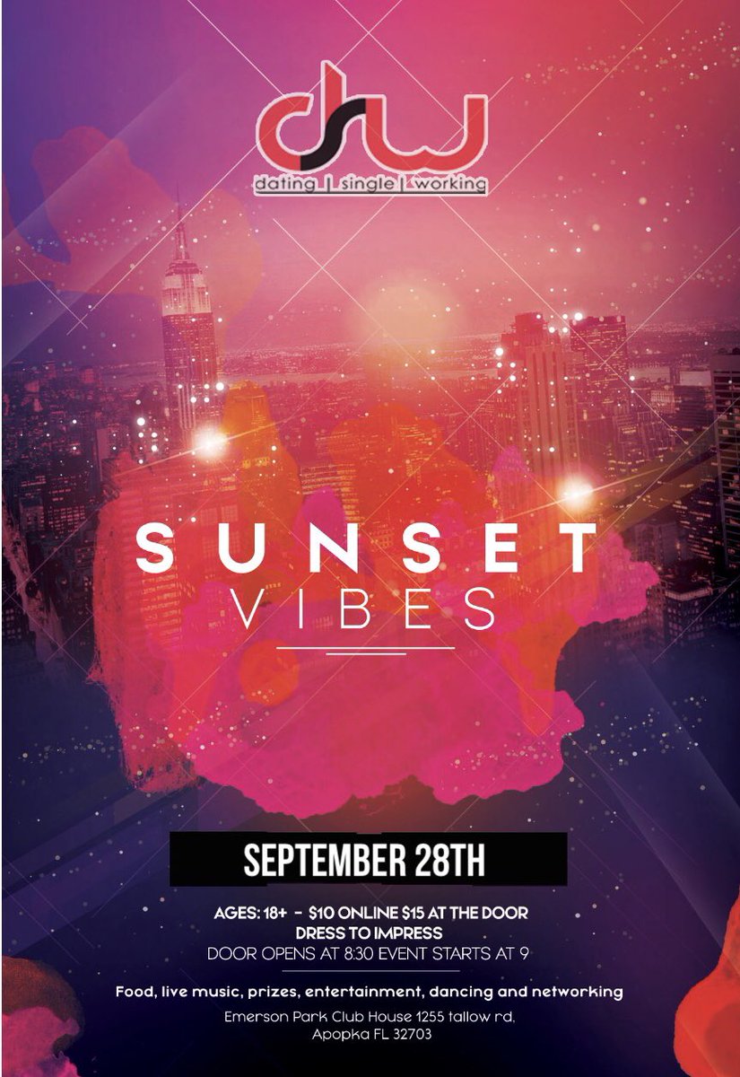 Connect_Orlando's tweet photo. Sunset Vibes Saturday night at 9 PM. Get your tickets here https://t.co/lEMQG0JpOr https://t.co/a70msG289n