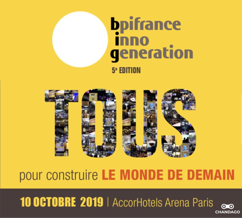 #InnoGeneration le 10 Octobre à Paris, un rassemblement <a href="/Bpifrance/">Bpifrance</a> auquel @Chandago_ participe !
