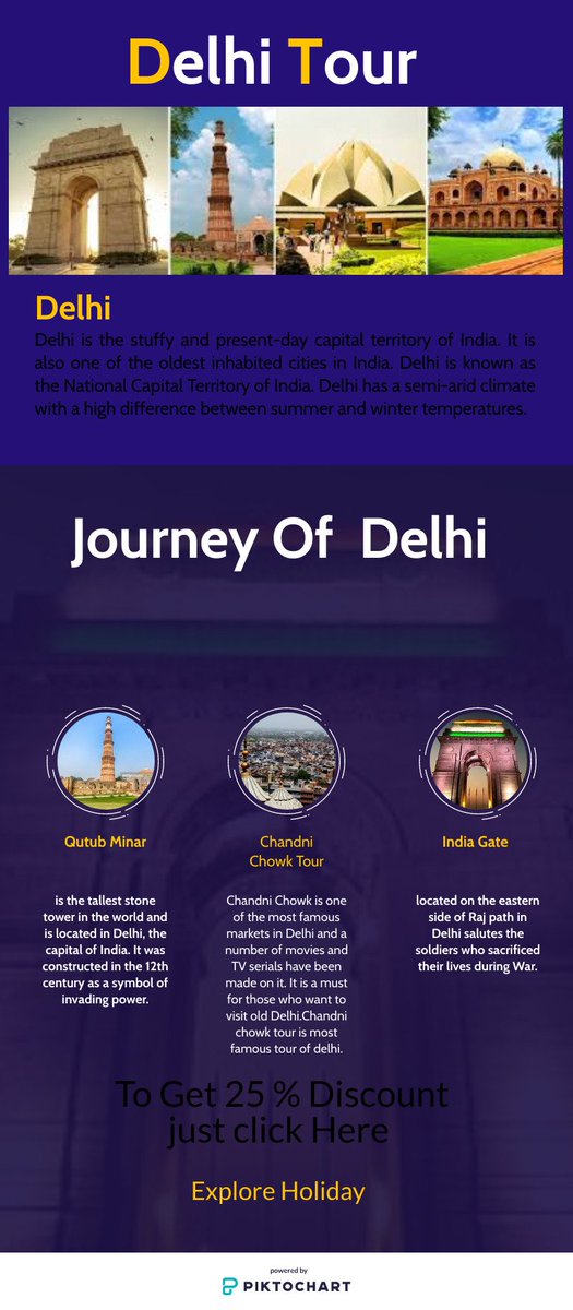 holiday_explore's tweet photo. Delhi is one of the most historic and cultural places in India. Delhi boasts of a rich blend of ancient world charm with modern sophistication and continues to surprise its guests through its culture. https://t.co/mdn4o9P7iY