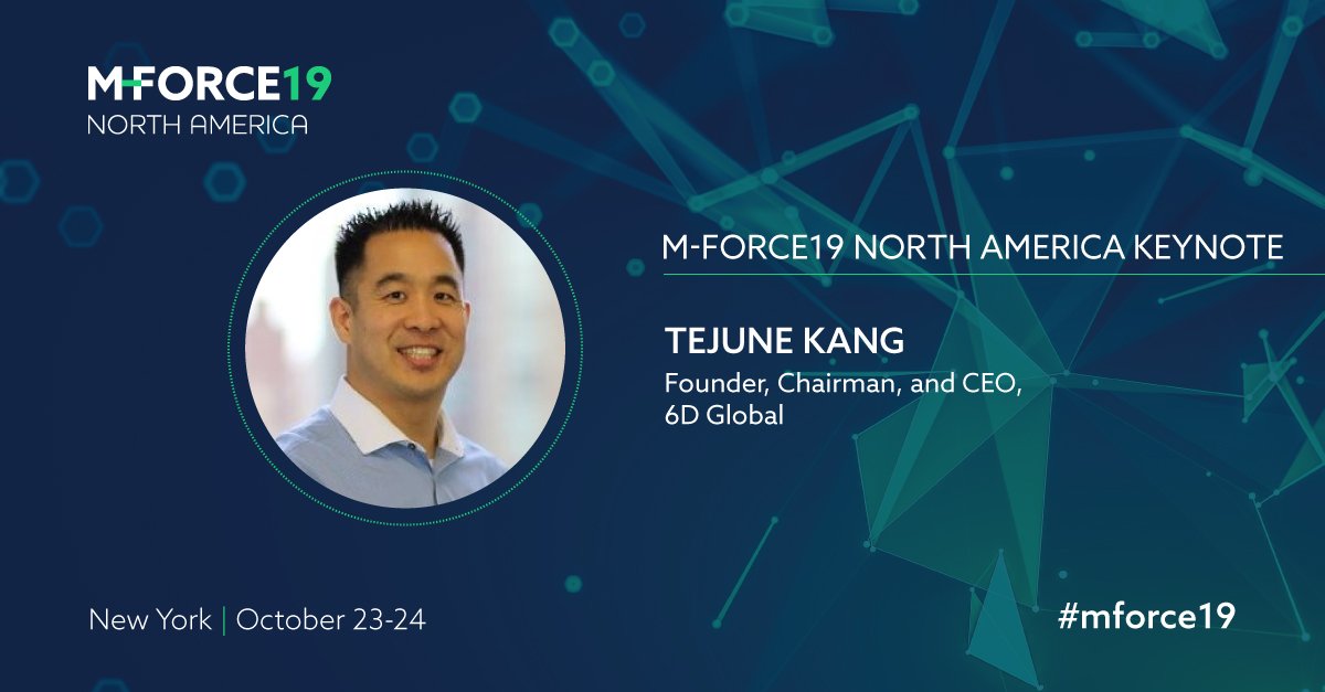 Miratech_Group's tweet photo. We are proud to annouce this year's M-Force keynote speaker! @tejune, CEO, 6D Global Technologies, Inc., will be speaking on his company's success and the steps taken over the last 10 years to get where they are today.
#mforce19, #valueinnovation #6DGlobalTechnologies https://t.co/ZJq49Tv6hK