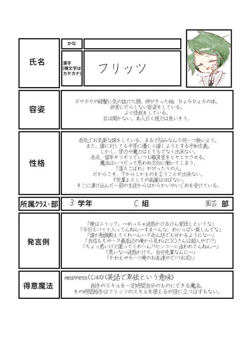 中学生のシェアハウス生徒名簿のtwitterイラスト検索結果