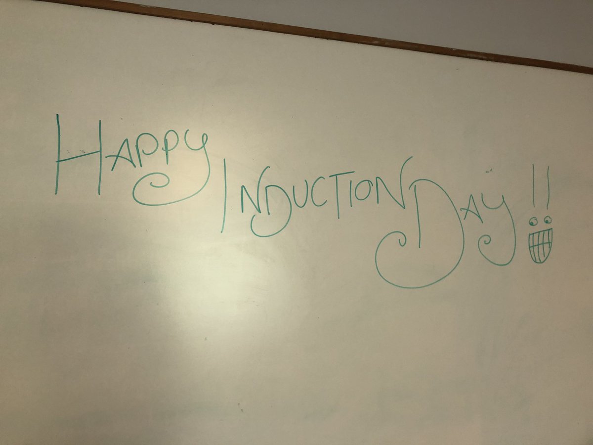 Abbott_Psych's tweet photo. Keri @kkyw3 and I have updated our office whiteboard today ☺️ Happy Induction Day to all of our returning students! #WelcomeBack #HappyInduction https://t.co/G86N3TqgcB
