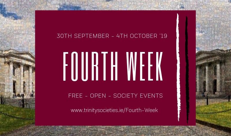 CSCtcdie's tweet image. Fourth Week in TCD is dedicated to societies. Events in the #FourthWeek calendar are open &amp;amp; free to all students &amp;amp; staff. It's an opportunity to experience the wealth of activity, enthusiasm &amp;amp; creativity the 127 socs have to offer.
= trinitysocieties.ie/fourth-week
#GoFourth #TCDSocsWeek