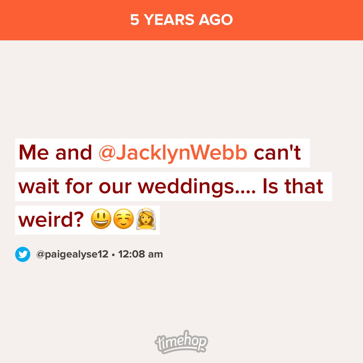 paigealyse12's tweet photo. Weddings are done and now we are waiting on a BABY🥰 love you bestie ⁦@JacklynCase_⁩ https://t.co/8uKpcIpt67