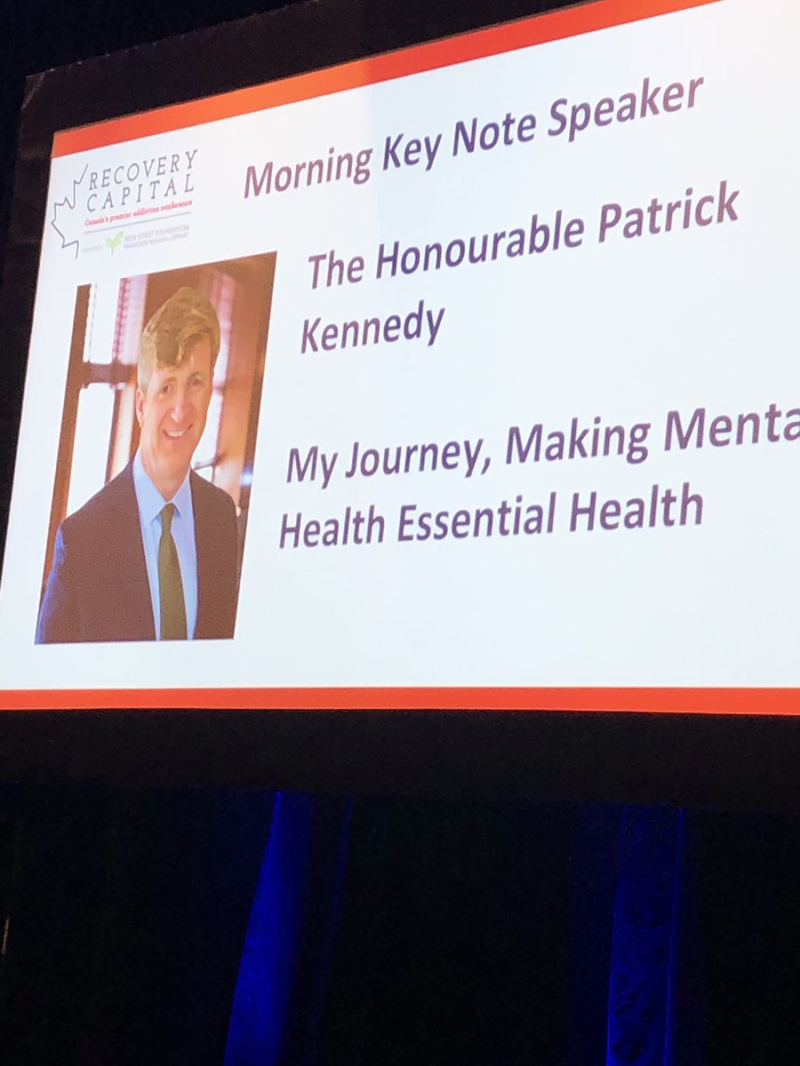 addiction_boss's tweet image. Listening to Patrick Kennedy #recoverycapitalconference