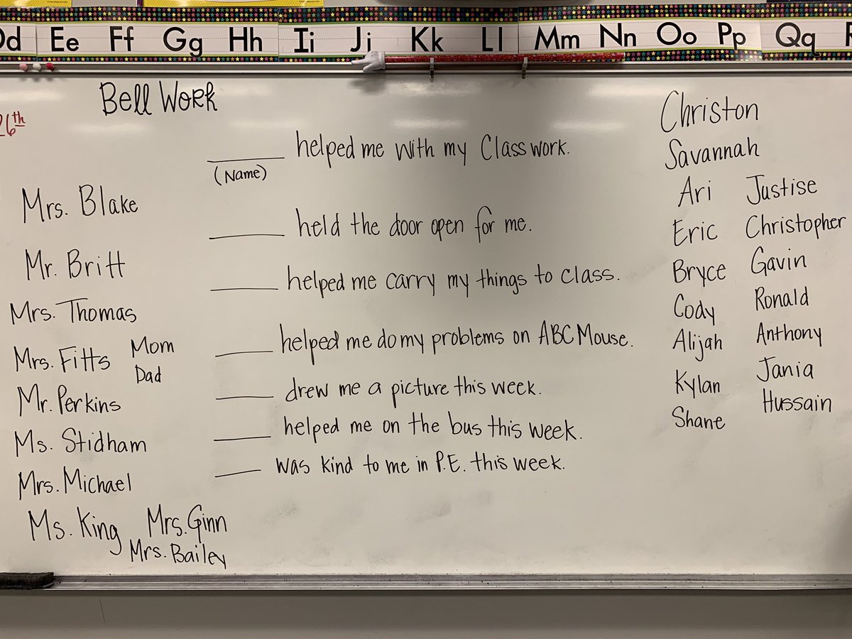 tracisblake's tweet photo. Building our Kindness Wall this morning with Blakeโs Bunch! @OBMSPride #sayhello #theplacetOBe #TeamDCS #BlakesBunch #QuistorPride https://t.co/XIuuf2IncB
