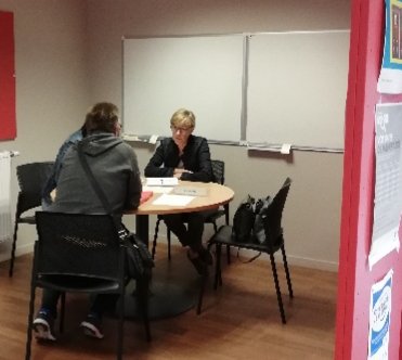 #VersUnMétier Bâtiment #PoleEmploiSomain 3 employeurs présents, 28 offreurs de compétences. Bravo aux équipes #satisfaction de tous !