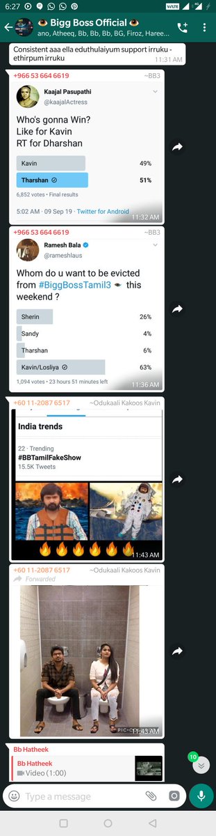 KavinArmy's tweet photo. @KTrackerz @LHSTAMILTEAM @rajavjoffl @kavin_actor @vijaytelevision @hotstartweets Thiruttu pundais vera group la chat seitha pothu! https://t.co/cUXNSOyh5r