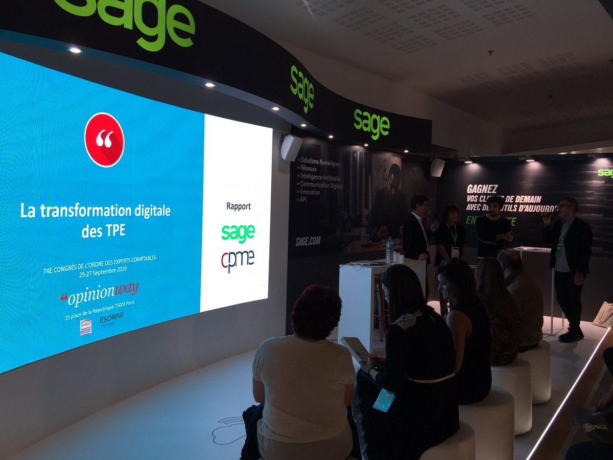 joh75017's tweet photo. #TransfoNum @BillerotB Depuis 30 ans, Sage accompagne toute la profession comptable. Aujourd’hui encore, au cœur de la transformation digitale, sage est aux côtés des cabinets et mets à leur disposition des solutions innovantes adaptées à leur à leurs mutations.#CongresOEC https://t.co/ePm1aWaO7f