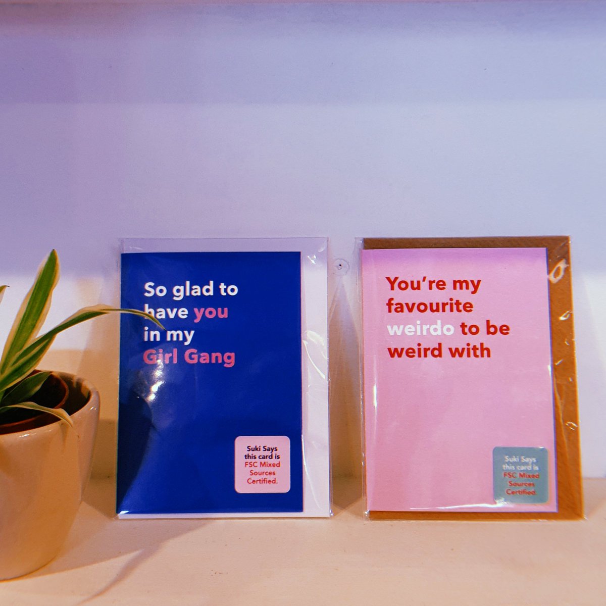 Day 5 of <a href="/GCAUK/">GCAUK</a> 'Thinking of You' Week! These cards by <a href="/SukiSaysDesign/">Suki Says Design</a> are perfect to show your friends some love 💝  Remember we're offering our social media followers 15% off their purchase in store from the 22nd - 28th #sendacarddeliverasmile

#sukisaysdesign #cardshackbristol