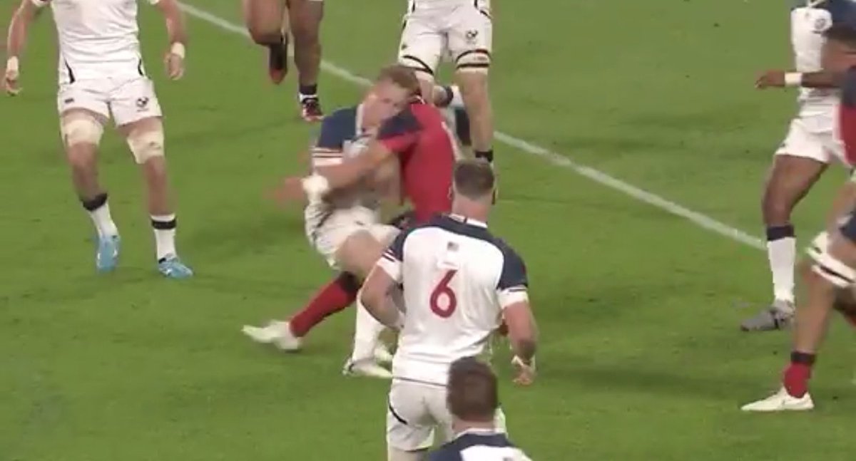 chef09876's tweet image. The silence from the NH rugby pundits over Francis' hit is deafening #ENGvUSA #RWC2019 #citing