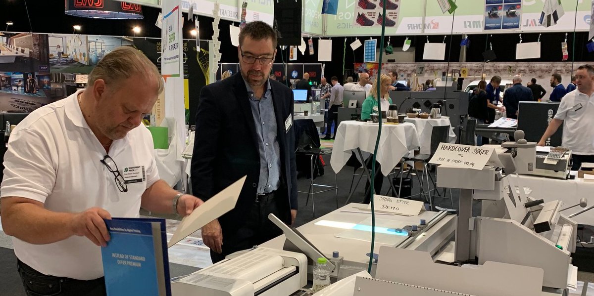 FastbindCo's tweet image. Thanks to all our visitors on @FastbindCo / Neopost stand at the trade fair Sign,Print &amp;amp; Pack Denmark 2019 in Odense, Denmark last week. You helped making it a successful show for Fastbind and we enjoyed your visits.#fastbind #Neopost