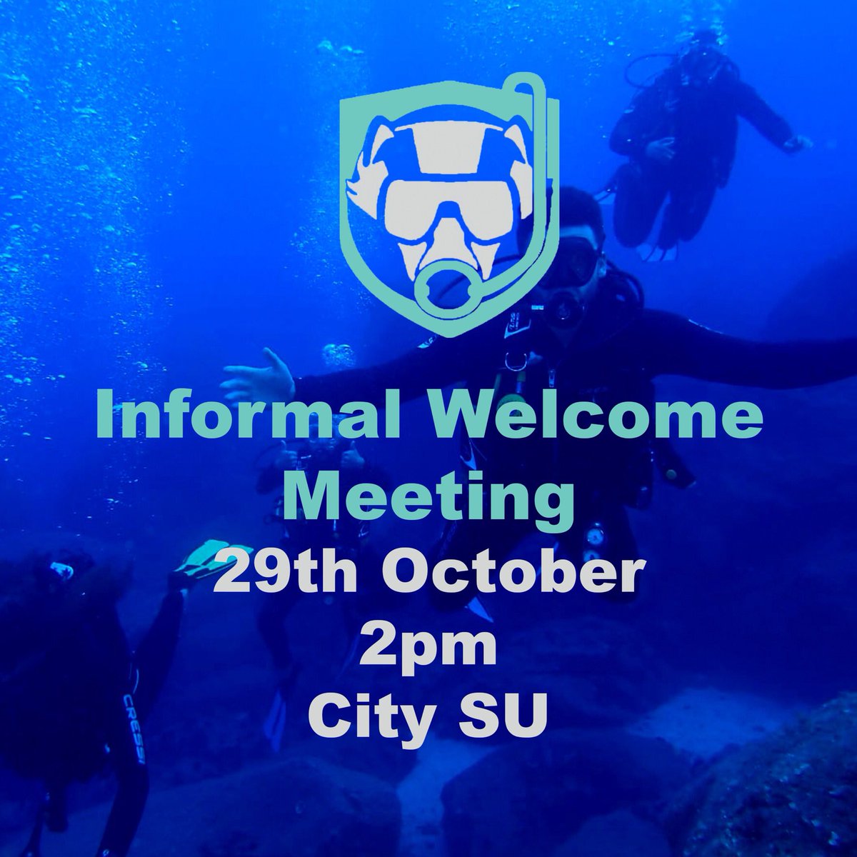 Come to the City Student Union at 2pm on Sunday to meet the committee and ask any questions you have about Sub Aqua, we can’t wait to get to know you all!