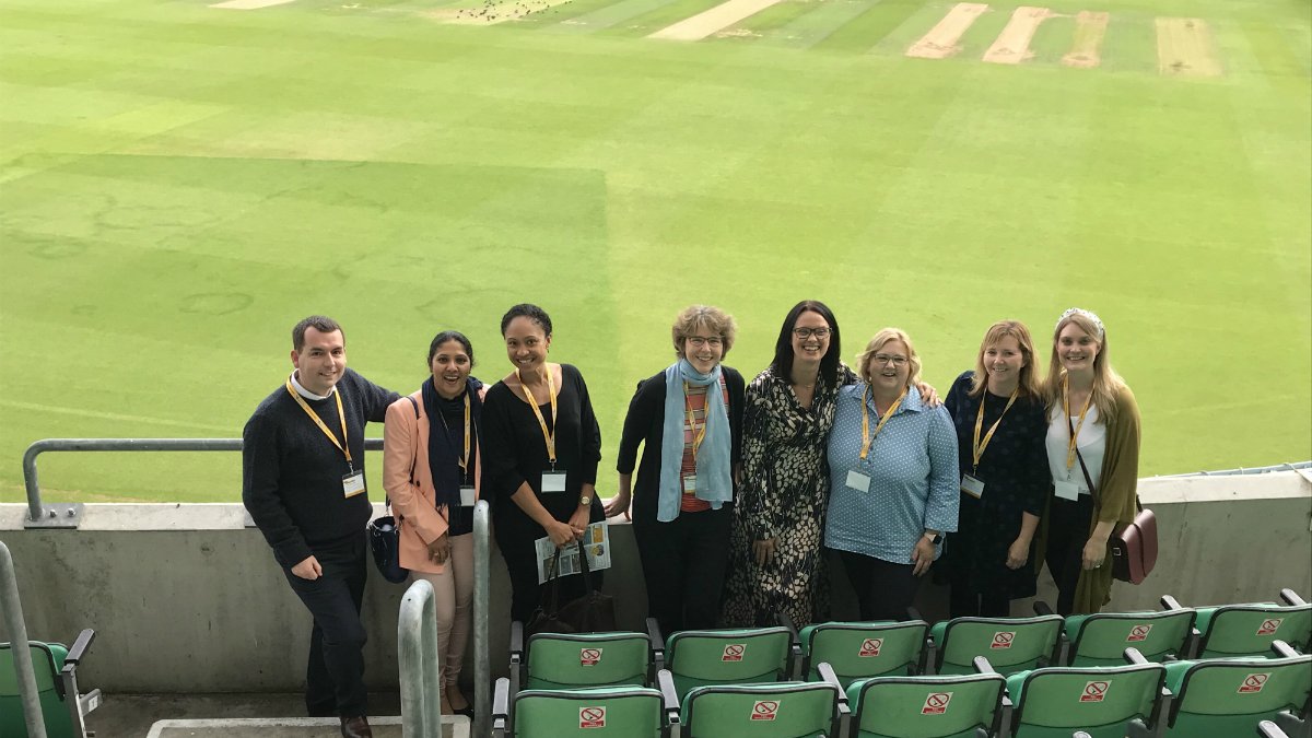 RoyalPapworth's tweet image. Anyone for a spot of 🏏?

Some of our respiratory team are at the Oval cricket ground today for the UK Cystic Fibrosis Conference. 

Among the speakers will be one of our CF patients, talking about our innovative home monitoring trial. 

@cftrust #UKCFC
