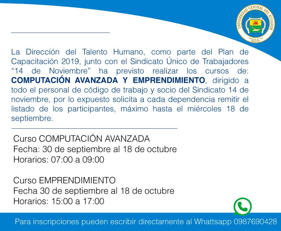 CatedraEcuador's tweet photo. #RT @lacentralec: PARTICIPA https://t.co/G1V3OkWtdy