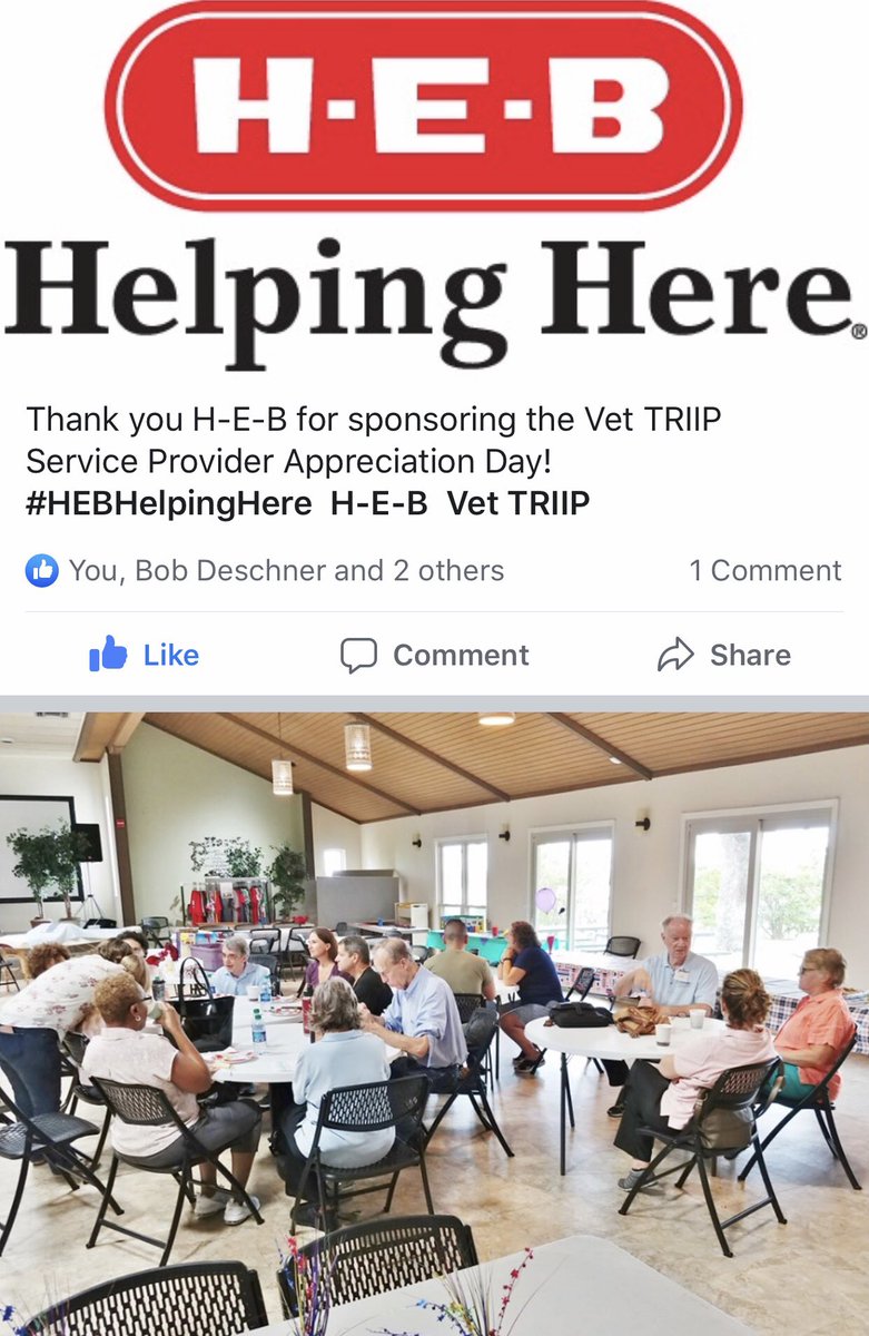 HEB sponsored Vet TRIIP Service Provider Appreciation Day - HEB sponsored the breakfast and lunch for the Vet TRIIP Appreciation Day.