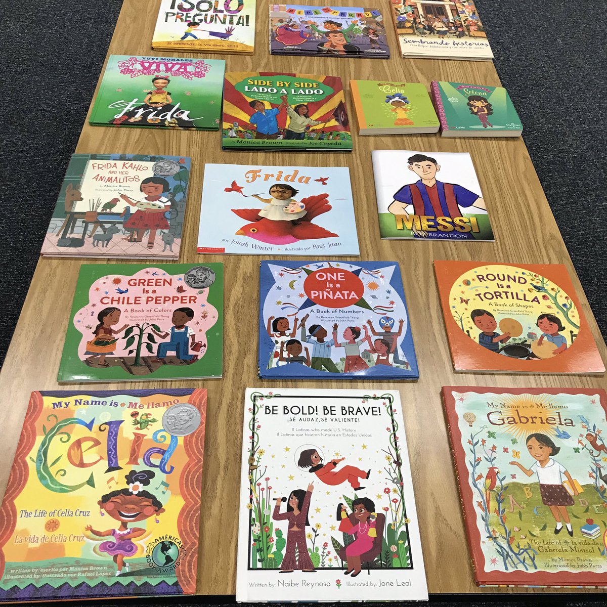 WPS_Spanish's tweet photo. We have some great additions to our Classroom Library. “Messi” and “Round is a tortilla” are our current favorites. @wpsmemphis https://t.co/dFnycsObq6