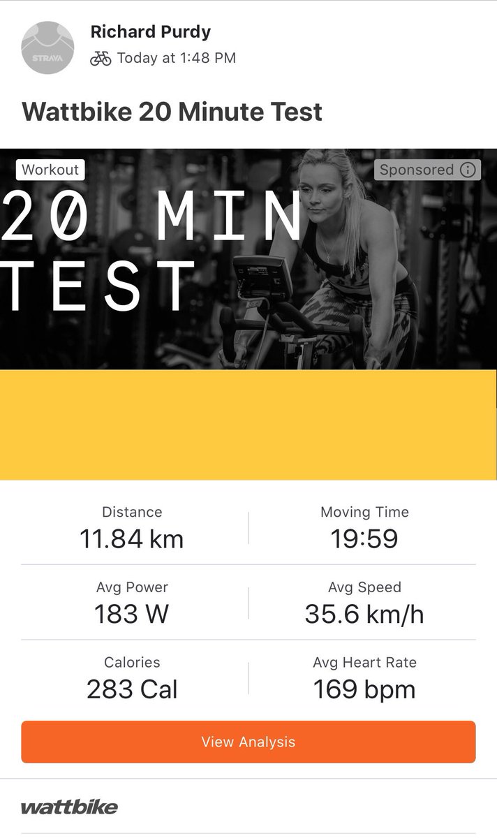 RichPurdyRN's tweet photo. New to the @wattbike, but what great kit we have at our @NAVYfit Sports Centres!
A bit disappointed with where I am today, but working to my own Personal Goals with support from PTIs & #RNAESS on @Strava. Join me & the team if you want friendly support towards your goals! https://t.co/DoVh3QYDwx