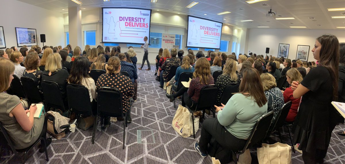 A packed room for our very own Paul Errickers presentation on personality and project success at <a href="/apmwipmsig/">APM Women in PM</a> conference! Teaching us how to tap into our thinking style #wipm <a href="/ltaylorson/">Lara Taylorson</a>