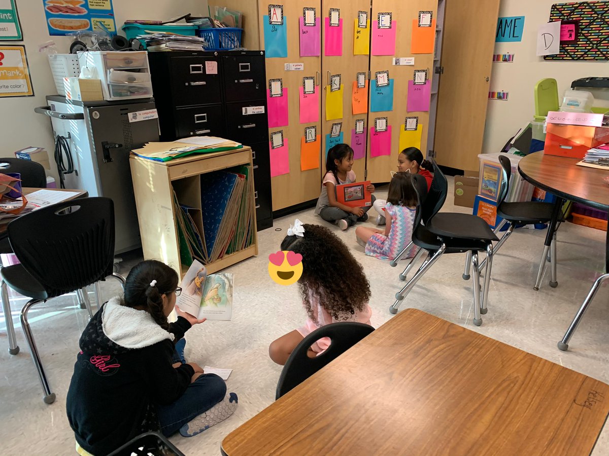 CDGerhard's tweet photo. @JanelleMHardin @rphife Buddy reading with our second grade friends! ❤️📖 #cses1920 #flyingthroughfourth #BuddyReading https://t.co/Eq1g4gCZip