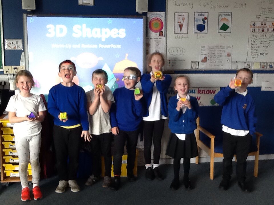 MissMcCnmps's tweet photo. We learned to build 3D shapes from nets in P4a today! 😀✨@NiddrieMillPS https://t.co/qYVIz4yv3A