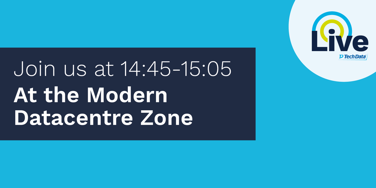 TechDataLive's tweet photo. Join us in the Modern Datacentre Zone at 14:45 when Chris Millington from Dell Technologies will talk us through 'Data Protection in a Multi-Cloud World'. #TDLive19 https://t.co/14OanIYI6q