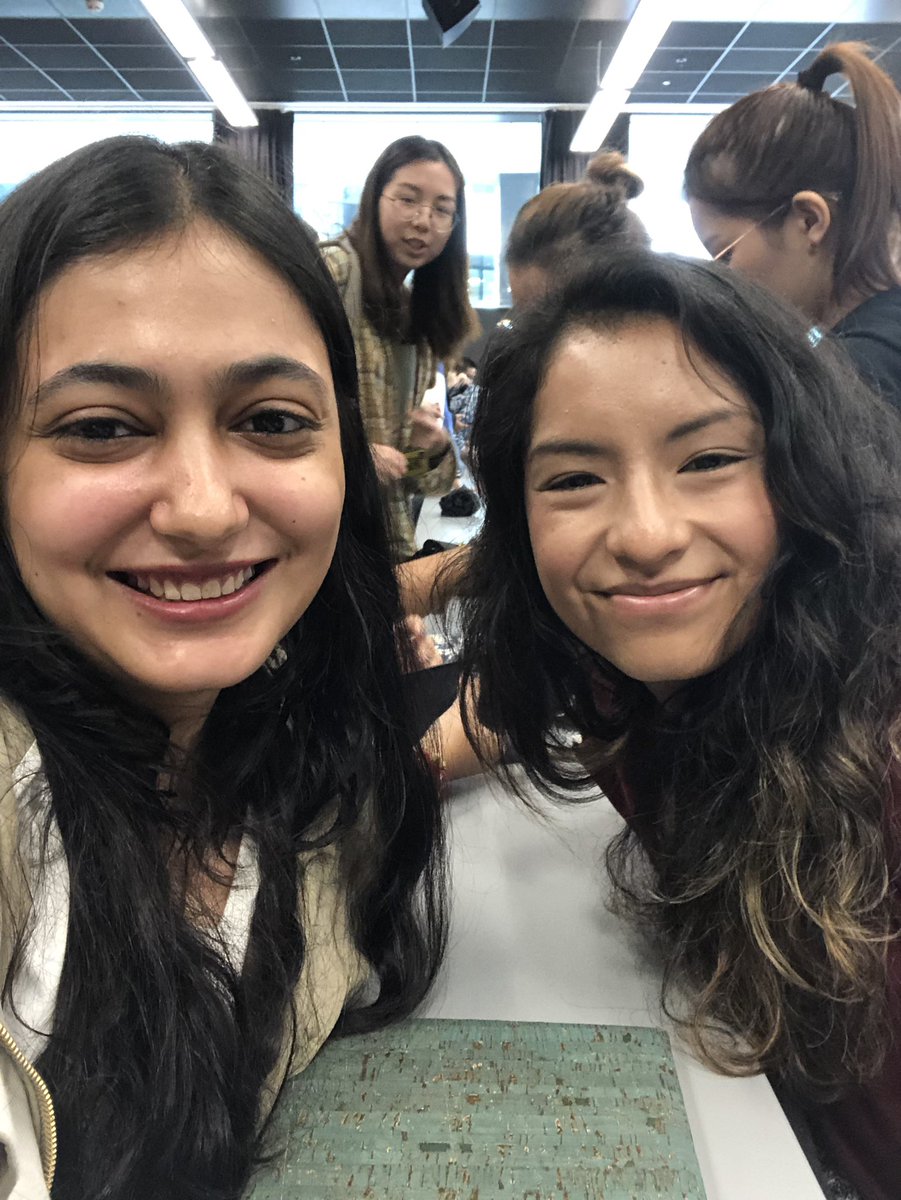 MissANielsen's tweet photo. Hiya back @Niyati20. Was fortunate to meet this lovely girl from India at our induction class! Lovely meeting you as well and looking forward to our year together! 🤗 @MattSwaine @tonyonthephone #MAIJCymru https://t.co/bxsZSNUYFv
