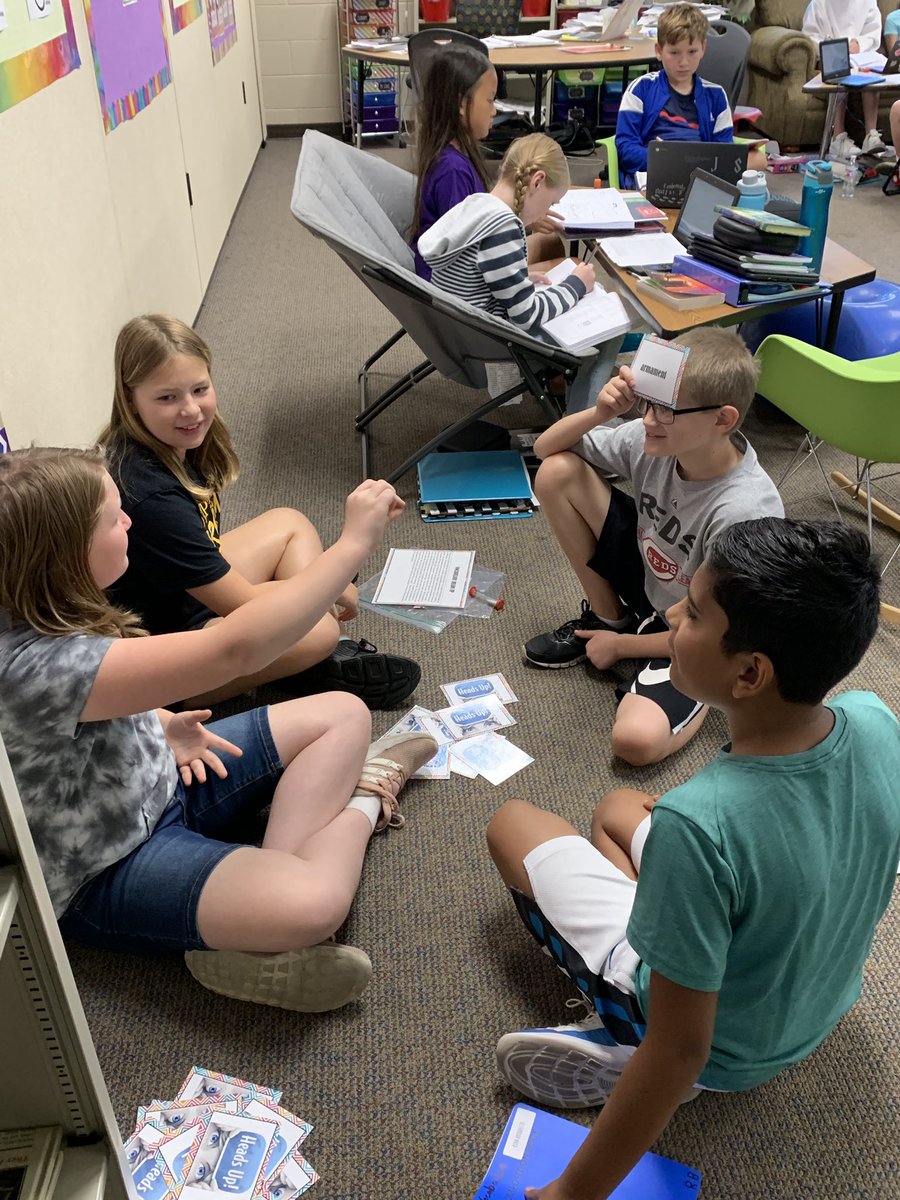 MrsEMuck's tweet photo. Playing a little Heads Up to review our vocabulary words!  #TGMShines. @TollGateMiddle https://t.co/GU7iERHpeT