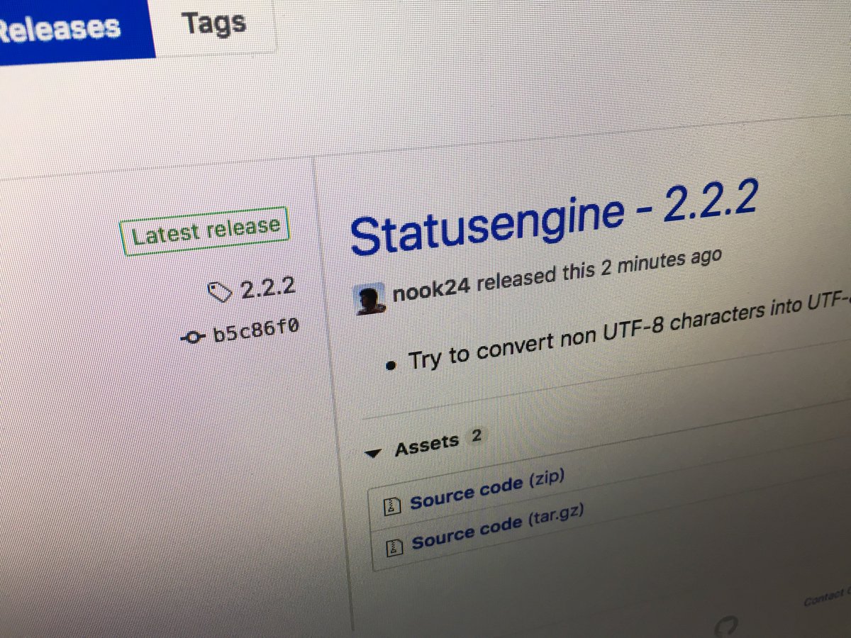 nook24eu's tweet photo. Still using Statusengine 2 as drop-in replacement for #ndo?
Version 2.2.2 got released and resolve some issues with non UTF-8 strings.
#nagios #naemon #ndoutils #graphite
https://t.co/Dl5n7XBE1F
https://t.co/4I9REqOmhV https://t.co/2j9aux14NI