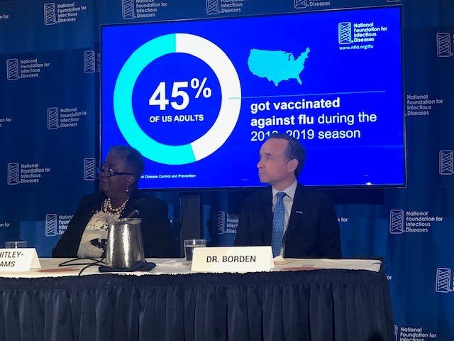AVACNow's tweet photo. Getting the flu shot will make it less likely to see complications from #flu.  #VaccinesWork https://t.co/mBFkHvoGOs