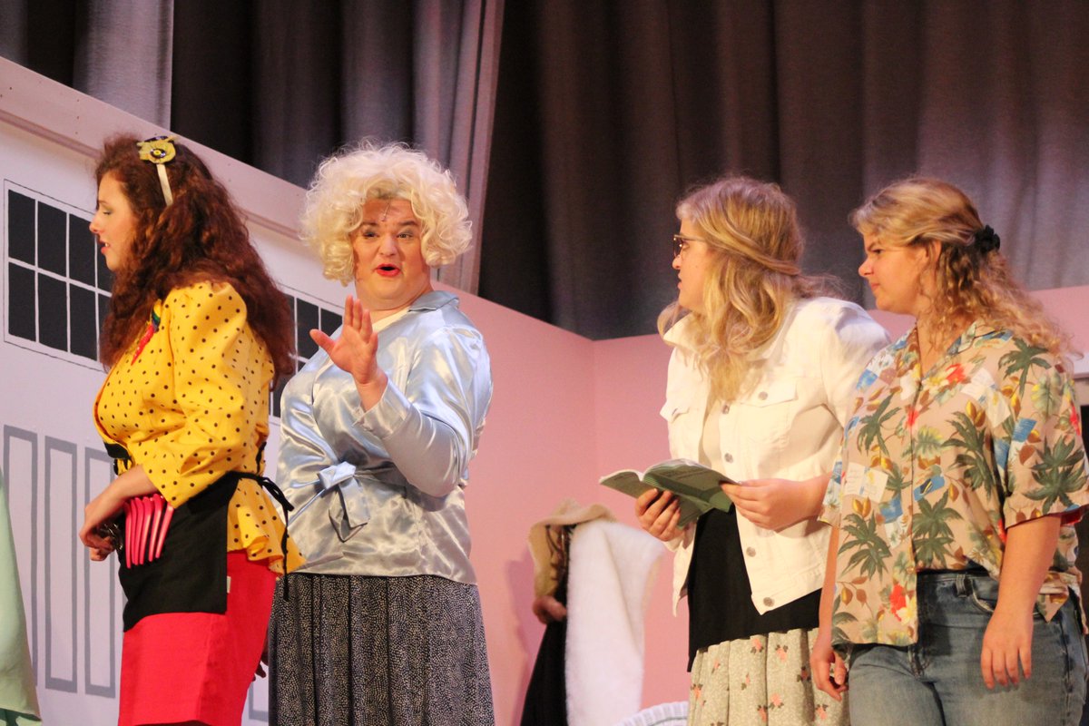 RLRiefler's tweet photo. Robert Harling's Steel Magnolias is performing at the  DMS theater Fri, 9/27at 7 and Sat, 9/28 at 2 and 7.  The kids have worked incredibly hard to put together this beautiful show.  $5 General Admission tickets are available at the door! @MCSDLive @MarcellusCSD https://t.co/XKUei8EzUe