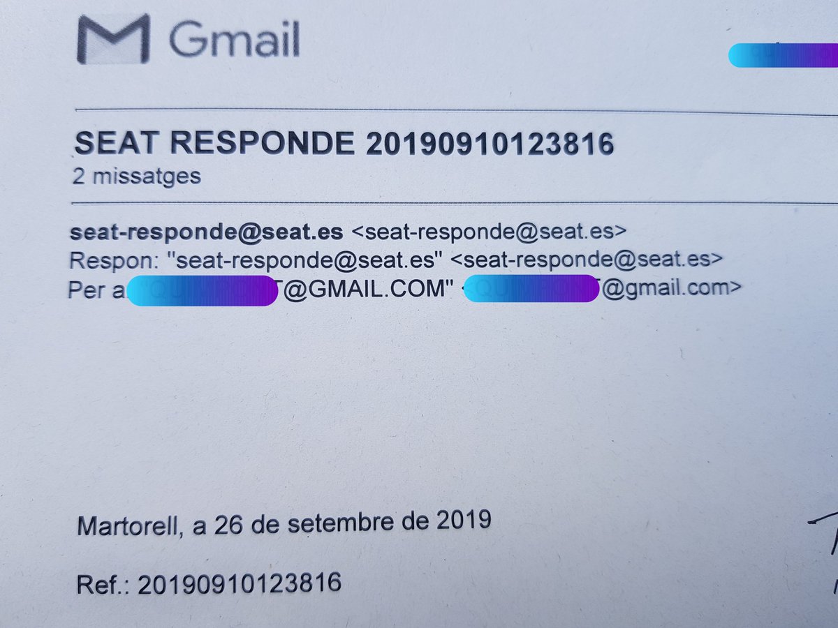 wuatchuwi's tweet photo. Seat Alhambra 3 años.Centralita estropeada.Mas d 2000€ d reparación.En taller dsde 8 Agosto porque @tuSEAT no tiene ninguna d repuesto.Reclamacion hecha a #seatresponde y @consumcat, tras 7 semanas sin coche, ninguna solucion ni vehiculo de cortesia.Pesimo servicio @SeatOficial https://t.co/NbeWp0e8B6