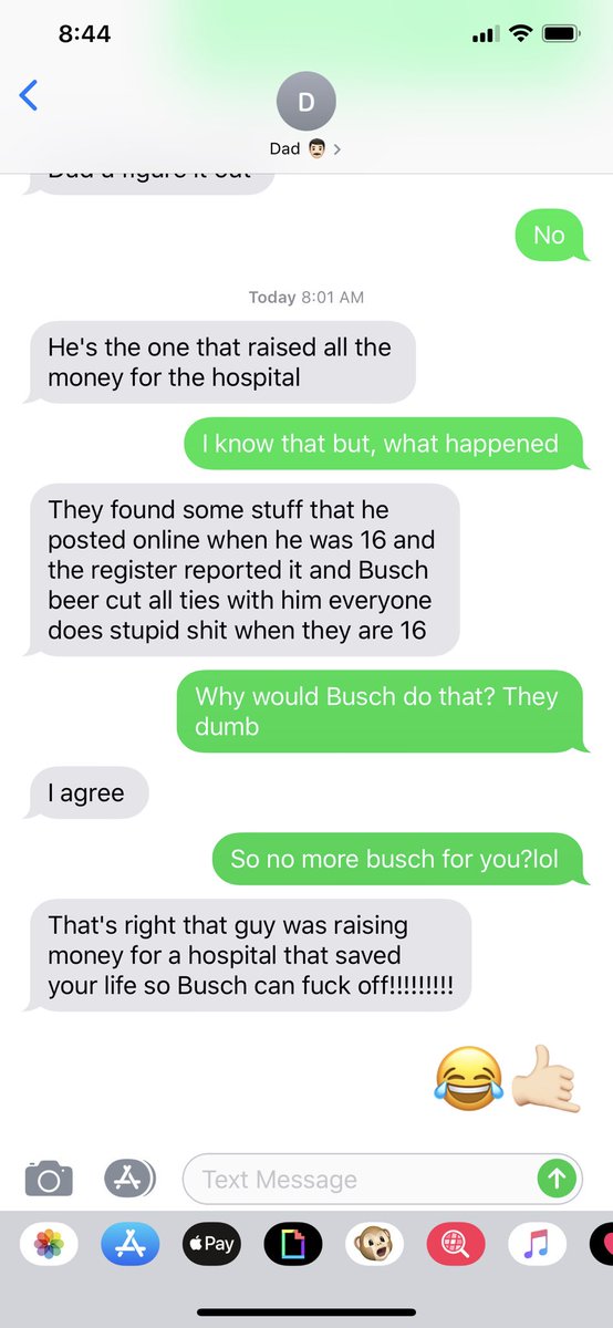 haileeb3201's tweet photo. I asked my dad what was going on with #CarsonKing @CarsonKing2 because he posted about it in Facebook and this was his response. 😂😂😂 #CarsonIsKing https://t.co/ZXL6cuZbYs