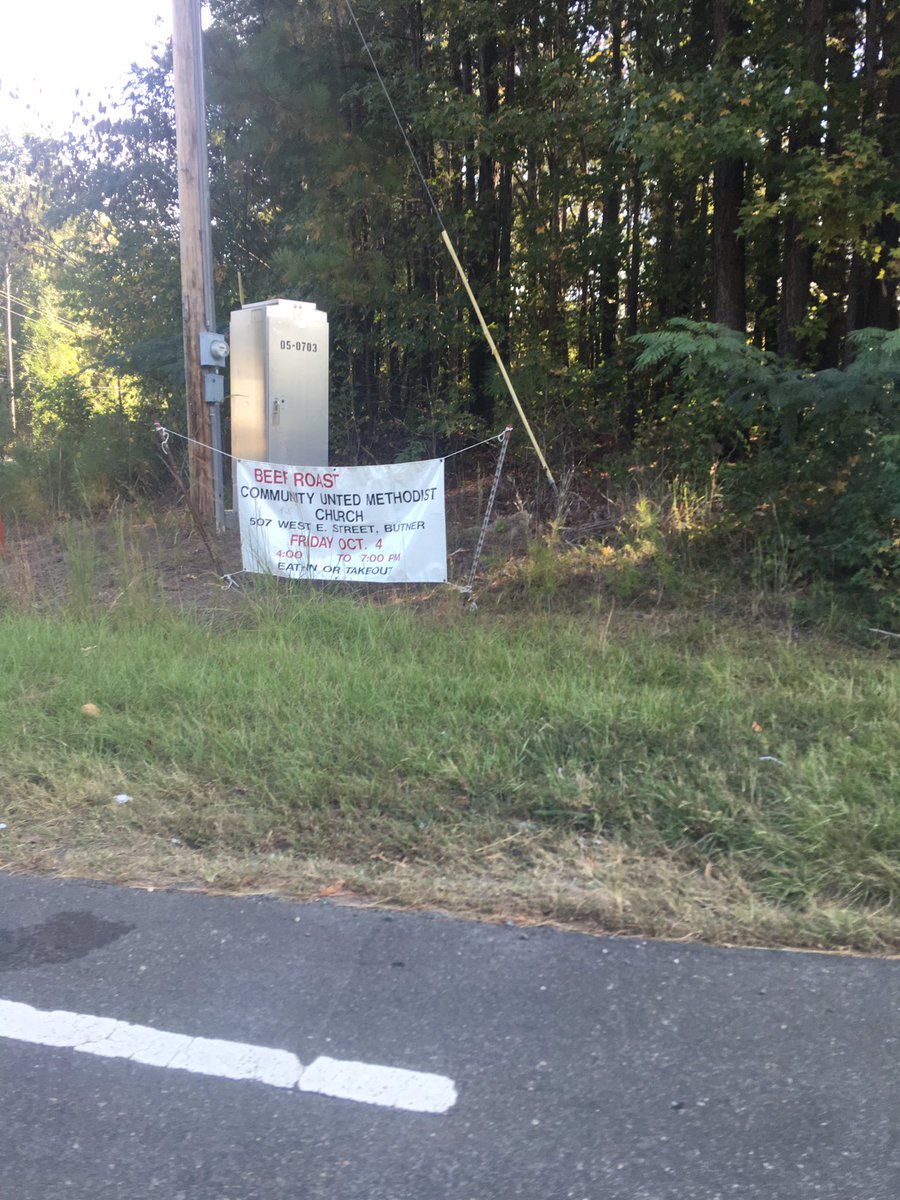 johnbcristt's tweet photo. @johnbcrist we would like to formally invite you to beef roast community united Methodist church. #onlyinNC https://t.co/4SyKPJnzfa