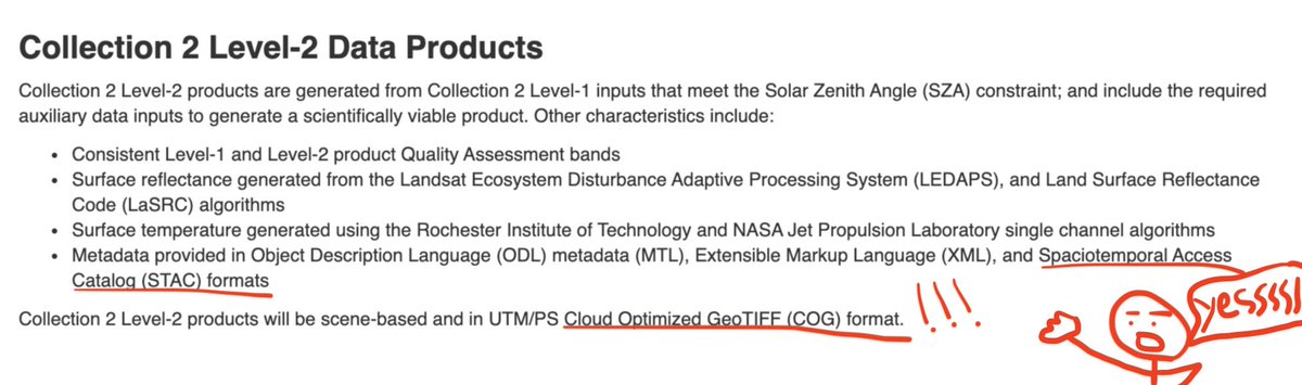 Joe Morrison (@mouthofmorrison) on Twitter photo I'm sure every industry has powerful people behind the scenes making things happen, but holy cow <a href="/opencholmes/">Chris Holmes</a> is on another level. <a href="/USGS/">USGS</a> announced they're going to be publishing Landsat data in STAC & COGs! h/t <a href="/mcraddock/">Mark 🇺🇳</a> for tipping me off. usgs.gov/land-resources… I'm sure every industry has powerful people behind the scenes making things happen, but holy cow <a href="/opencholmes/">Chris Holmes</a> is on another level. <a href="/USGS/">USGS</a> announced they're going to be publishing Landsat data in STAC & COGs! h/t <a href="/mcraddock/">Mark 🇺🇳</a> for tipping me off. usgs.gov/land-resources…