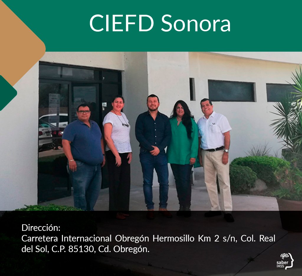 Saber_IMSS's tweet photo. ¿#SabíasQue la delegación Sonora del IMSS cuenta con un Centro de Investigación Educativa y Formación Docente? Este CIEFD actualmente ofrece cursos presenciales orientados al desarrollo profesional continuo de los #DocentesIMSS y de los #DirectivosIMSS. ¡Conócelo! https://t.co/XwyhkeAela