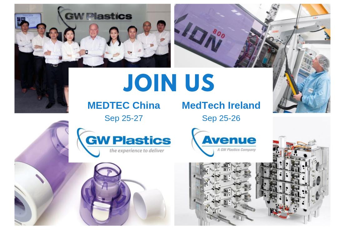 GWPlasticsInc's tweet photo. We are exhibiting this week in Shanghai, China and Galway, Ireland! Visit our team from Dongguan at MEDTEC China or our team from Sligo at Medical Technology Ireland. We look forward to seeing you! https://t.co/iFonX5DKk8