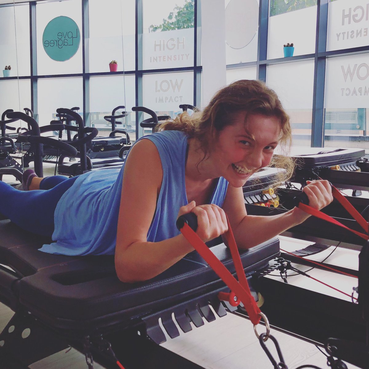 LagreeLove's tweet photo. Still smiling after a heavy leg and oblique set at Love Lagree this lunchtime. Mega preacher curls is the perfect exercise to fire those biceps and of course have a little lie down 😅 #lagreeleeds #lovelagree #megaformer #itsnotpilatesitslagree #lagreeuk #lagreefamily #leedslife https://t.co/ZfOaSCFns4