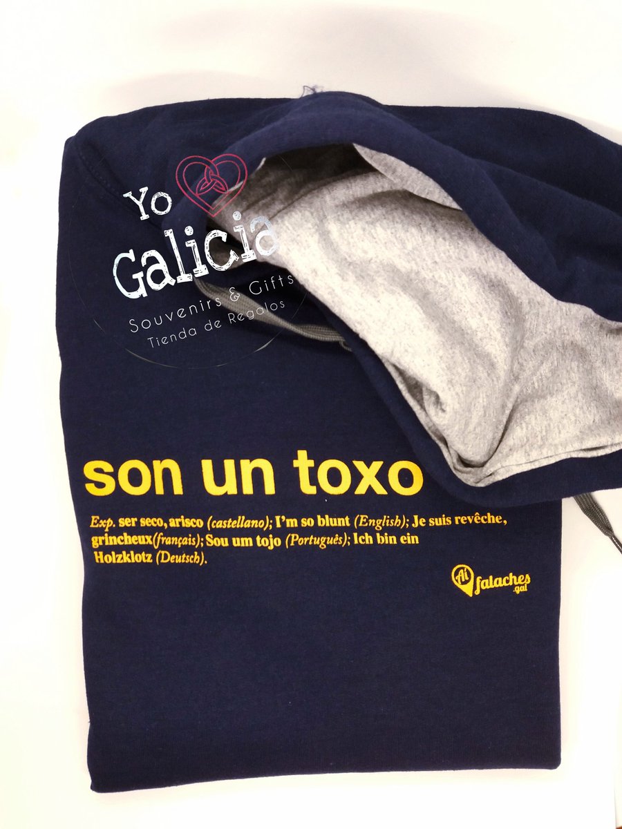 Bos tardes #Galicialovers 😍😍😍  Estamos felices de poder ofreceros ahora que llegan los dias más fríos, las sudaderas de @ai_falaches . "son un toxo" "luscofusco" y más!! E... Saca peito co Galego 
#galicia #pontevedra #pontevedrate #yoamogalicia #galiciayyo #engalego