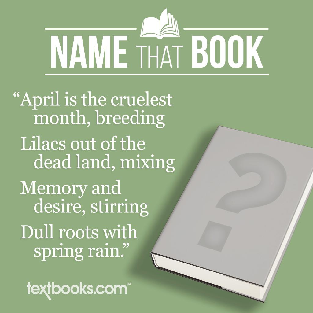 Textbooks's tweet image. Can you name that “book” from just the first line, or will you fall into despair?