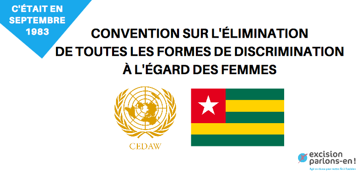 excisionparlons's tweet image. Le #Togo 🇹🇬 a adhéré, le 26 septembre 1983, à la Convention des Nations Unies sur l’élimination de toutes les formes de discrimination à l’égard des femmes. #AlerteExcision #ExcisionParlonsEn #Excision
