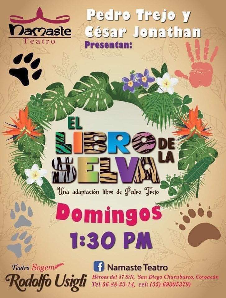 Mortales tenemos regalos para ustedes!! Vayan a nuestro facebook ahi esta la dinamica

Domingo 29 de Septiembre del 2019

“El Libro de la Selva” 🐒🌳🦁
Para toda la familia.
1:30 pm.
Pases Dobles ✅
🎭
<a href="/FRodolfoUsigli/">Foro Rodolfo Usigli</a>